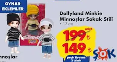 GOKİDY OYUNCAK DOLLYLAND MİNKİE MİNNOŞ SOKAK STİLİ 17 CM indirimli fiyat GOKİDY OYUNCAK DOLLYLAND MİNKİE MİNNOŞ SOKAK STİLİ 17 CM fiyat ve kampanya bilgisi